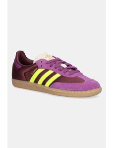 Αθλητικά adidas Originals Samba OG χρώμα: μοβ, JS1316
