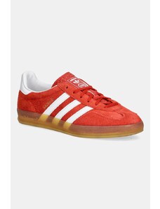 Σουέτ αθλητικά παπούτσια adidas Originals Gazelle Indoor χρώμα: πορτοκαλί F30