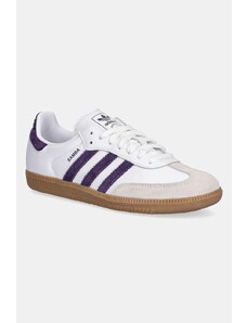 Δερμάτινα αθλητικά παπούτσια adidas Originals Samba OG χρώμα: άσπρο, JS1392
