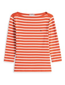 TOMMY HILFIGER Μπλουζάκι 'New Cody' πορτοκαλί / λευκό