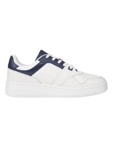 Tommy Hilfiger - Ανδρικά Δερμάτινα Sneakers Tjm Retro Basket Ess EM0EM01395-DW4 Λευκό