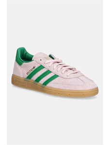 Σουέτ αθλητικά παπούτσια adidas Originals Handball Spezial χρώμα: ροζ, JR7347