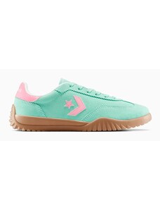 Δερμάτινα αθλητικά παπούτσια Converse Run Star Trainer χρώμα: πράσινο, A15090C