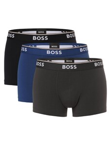 BOSS Μποξεράκι 'Power' μπλε / γκρι μελανζέ / μαύρο / λευκό