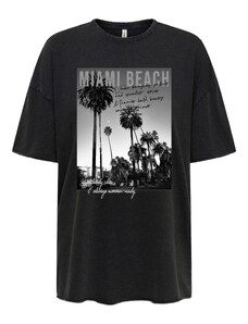 ONLY Μπλουζάκι 'ONLLUCY' γκρι / μαύρο / offwhite