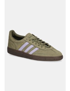 Σουέτ αθλητικά παπούτσια adidas Originals Handball Spezial χρώμα: πράσινο, JI2650