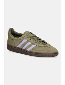 Σουέτ αθλητικά παπούτσια adidas Originals Handball Spezial χρώμα: πράσινο, JI2650