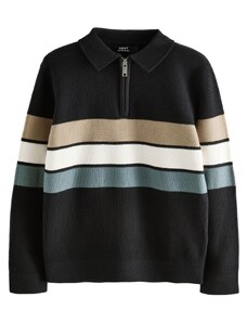 Next Πουλόβερ σκούρο μπεζ / μπλε κυανό / μαύρο / λευκό