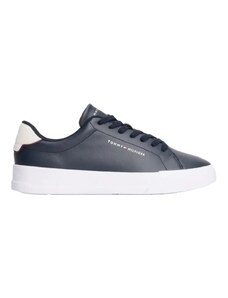 Tommy Hilfiger - Ανδρικά Sneakers Th Court Lth Detail Ess FM0FM05367-DW5 Μπλε Ναυτικό