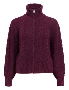 OBJECT Πλεκτή ζακέτα 'OBJNETE' μελιτζανί