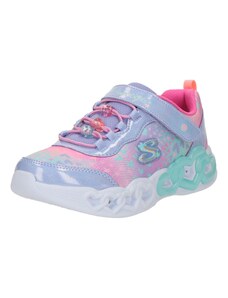 SKECHERS Σνίκερ 'Infinite Heart Lights' τιρκουάζ / λεβάντα / πούδρα / ροζ νέον