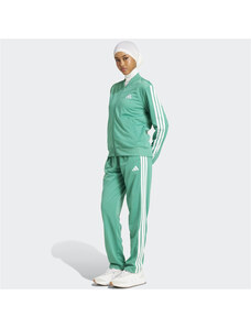 ADIDAS Essentials 3-Stripes Track Suit Γυναικείο Σετ Φόρμας σε Πράσινο Χρώμα