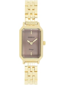OOZOO Vintage - C20428, Gold case with Stainless Steel Bracelet