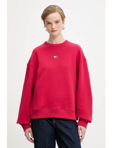 Βαμβακερή μπλούζα Tommy Jeans γυναικεία, χρώμα: μαύρο, DW0DW17325