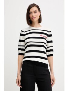 Πουλόβερ με μείγμα κασμίρ Twinset χρώμα: μαύρο, 252TP3090