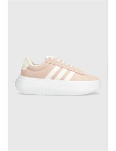 Σουέτ αθλητικά παπούτσια adidas GRAND COURT GRAND COURT χρώμα: ροζ IE1104