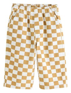 Next Παντελόνι μουσταρδί / λευκό