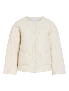 VILA Φθινοπωρινό και ανοιξιάτικο μπουφάν κρεμ