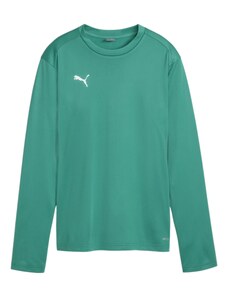 PUMA Αθλητική μπλούζα φούτερ πράσινο / ασημί / λευκό