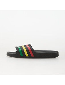 adidas Originals adidas Adilette Aqua Slides Core Black/ Green/ Pure Ruby