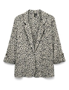 VERO MODA Μπλέιζερ 'VMJESMILO' γκριζομπέζ / μαύρο