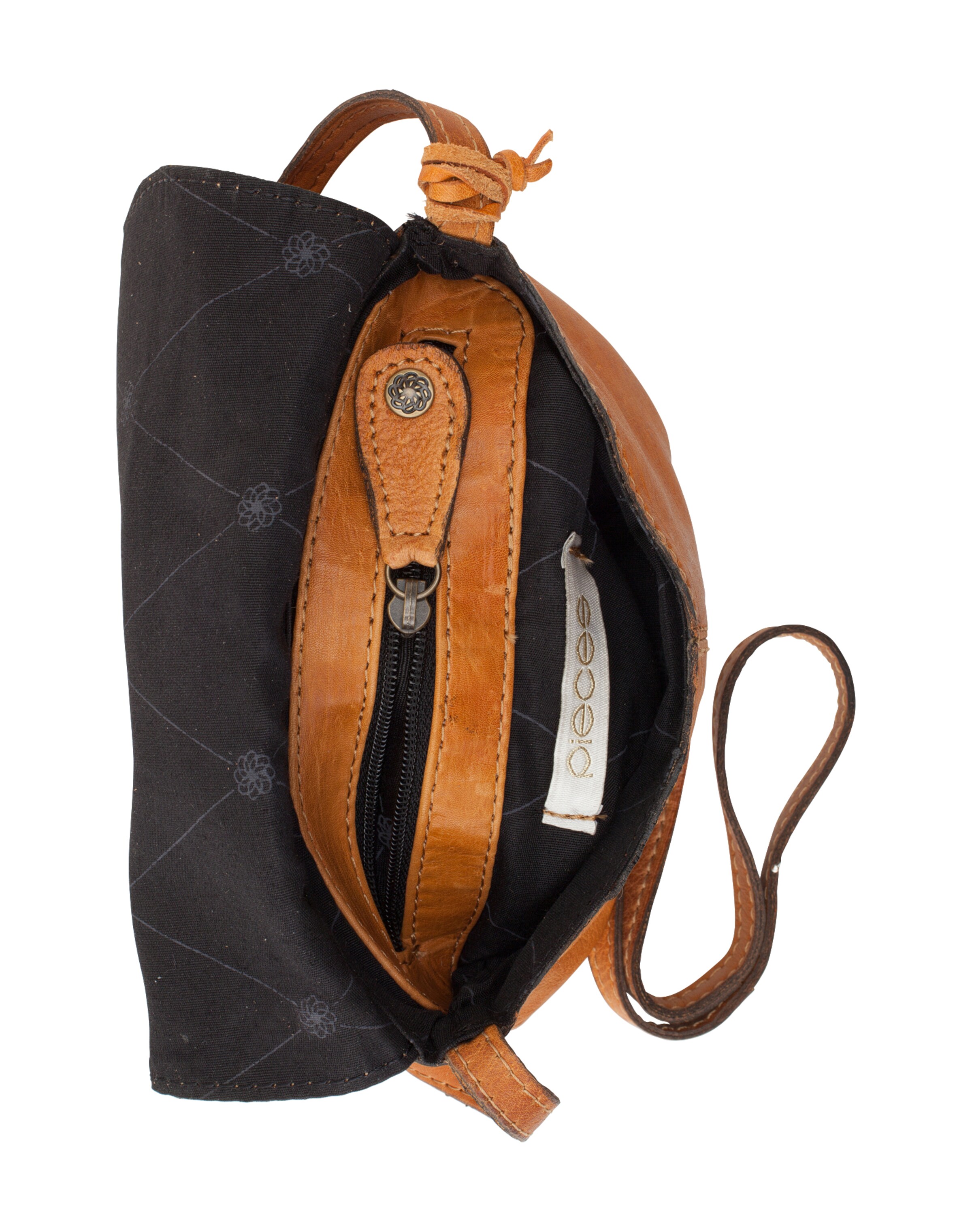 PIECES Τσάντα ώμου κονιάκ