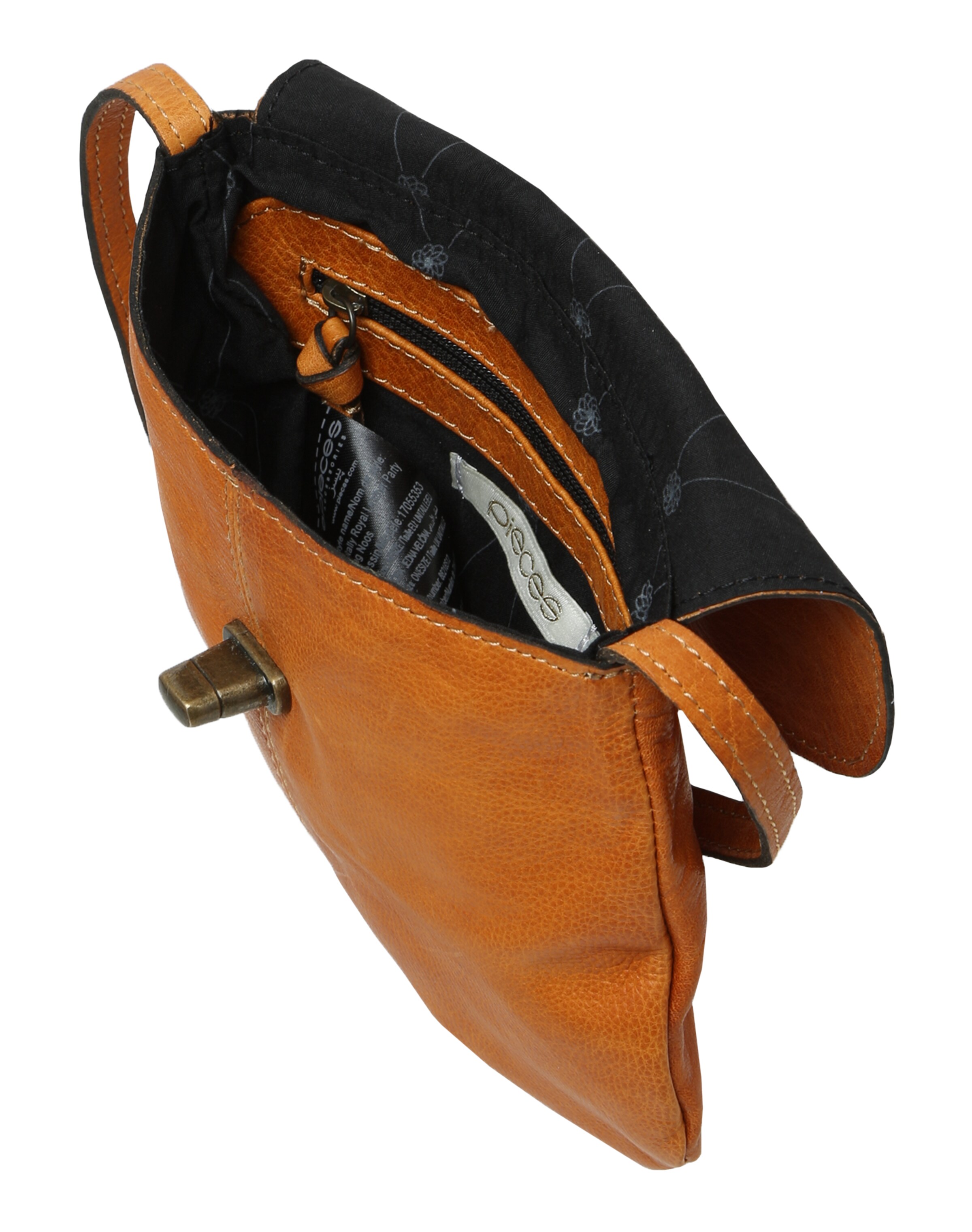 PIECES Τσάντα ώμου κονιάκ