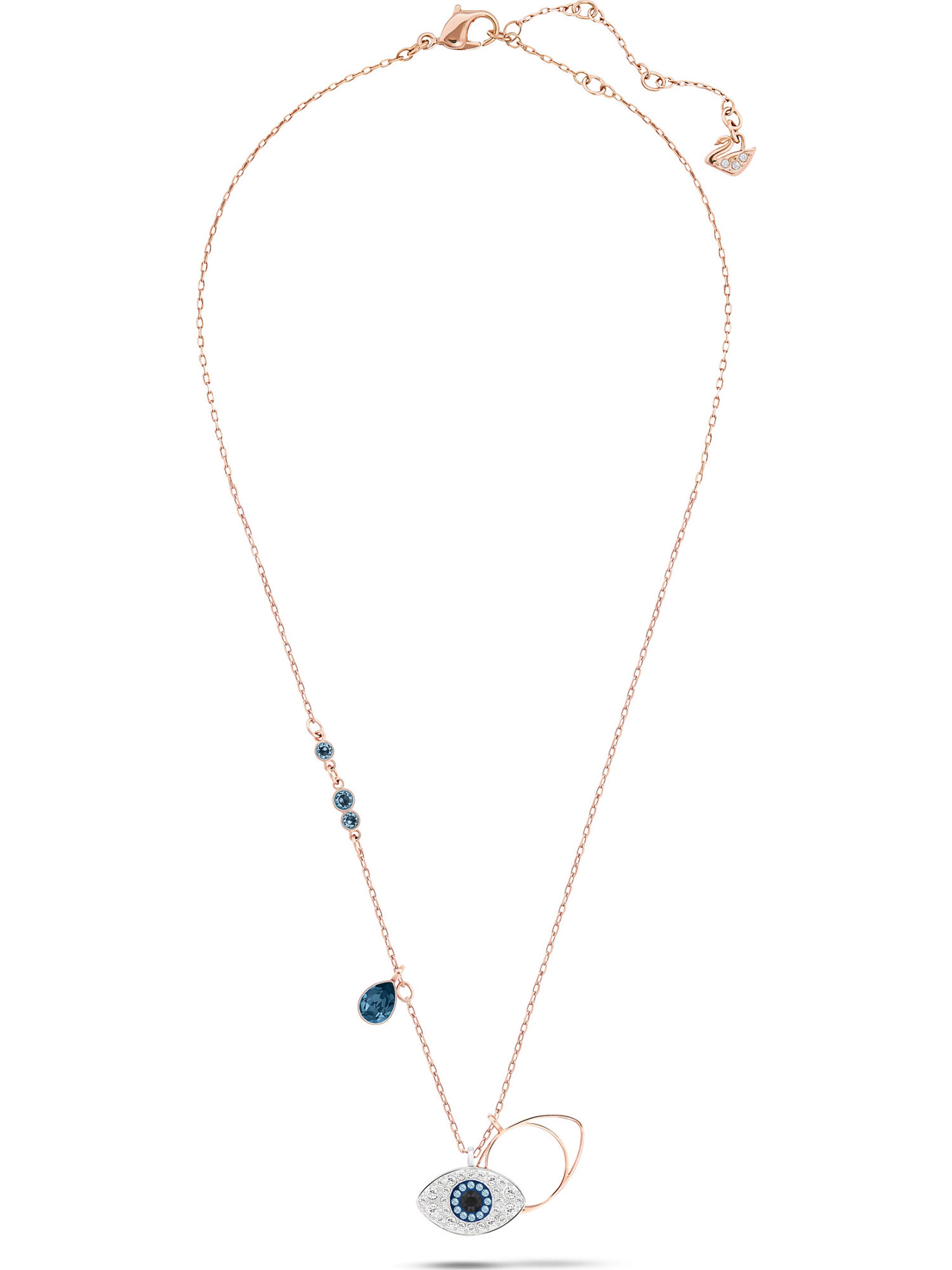 Swarovski Αλυσίδα 'SWA SYMBOLPENDANT EVIL EYE DMUL/MIX' ροζέ χρυσό