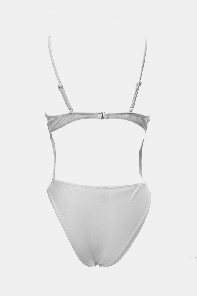 DeCoro Μαγιό Ολόσωμο με Μπανέλα - ΑΣΠΡΟ