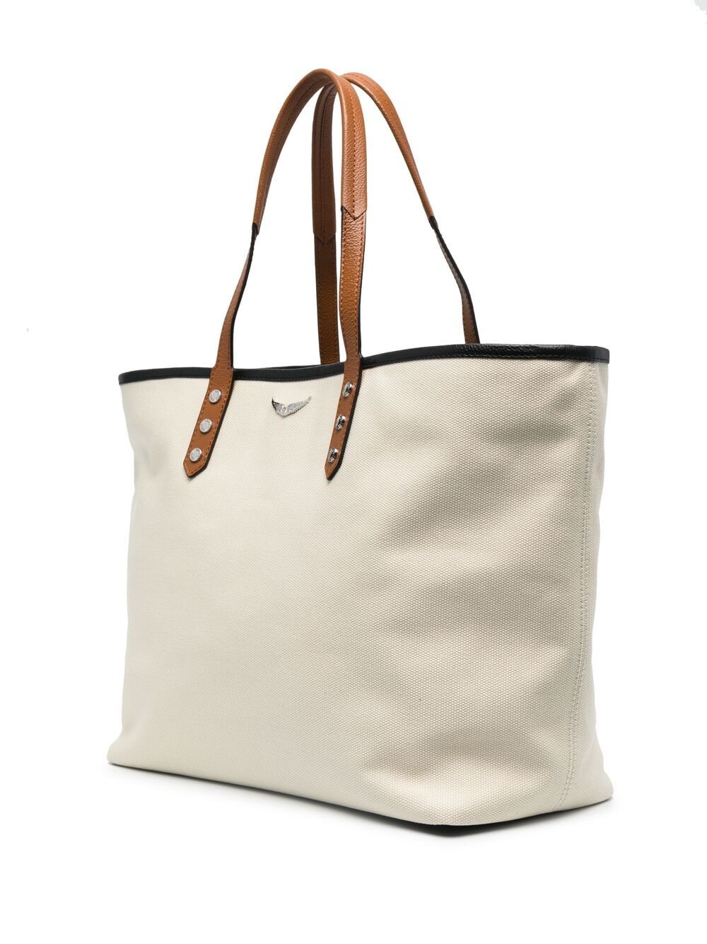 Zadig&Voltaire Mick Canvas St Tropez bag Neutrals GLAMI.gr