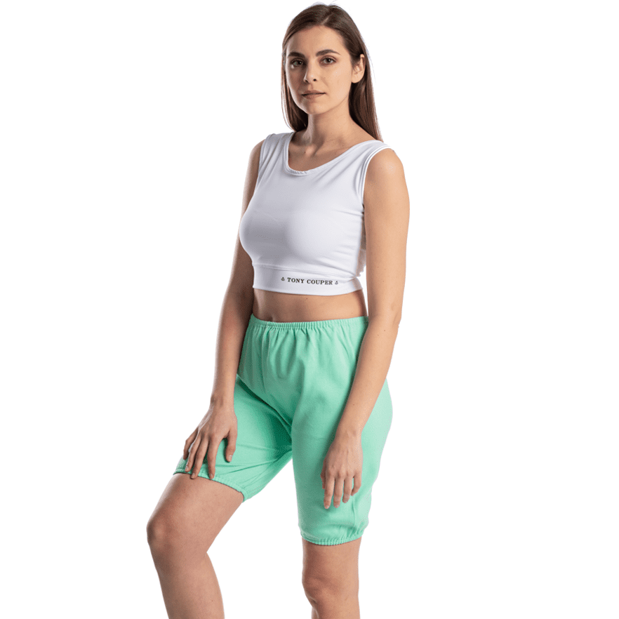 KOUSSIS-KROKIS Κοντό παντελονάκι πυτζάμας, ψηλόμεσο σορτσάκι Πράσινο