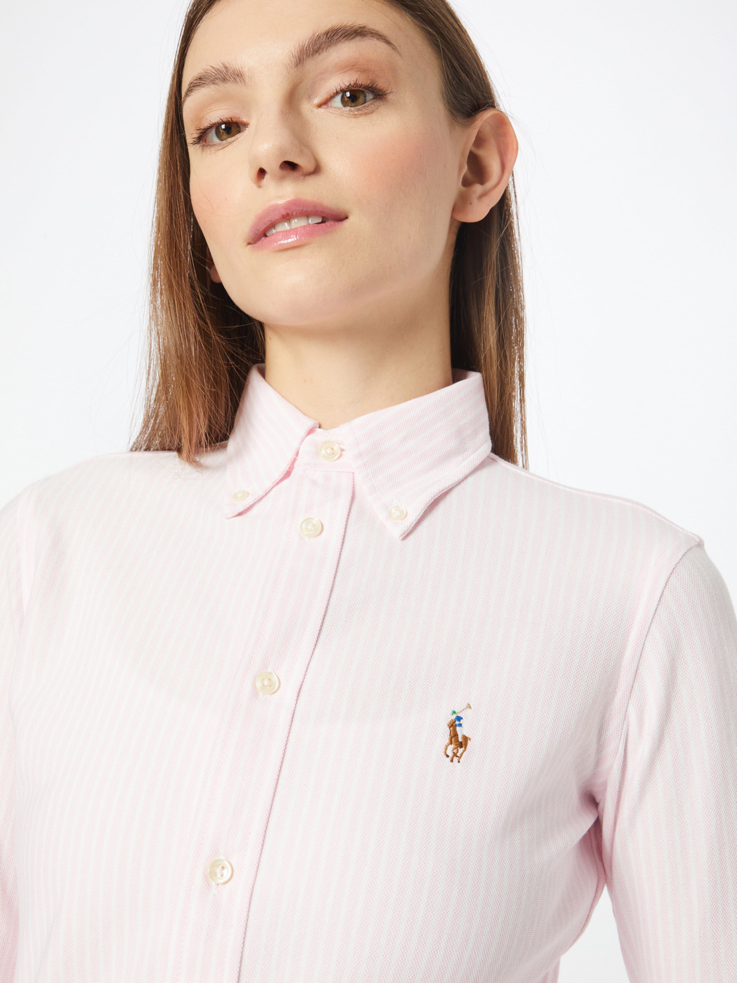 Polo Ralph Lauren Μπλούζα 'Heidi' ρόδινο / λευκό