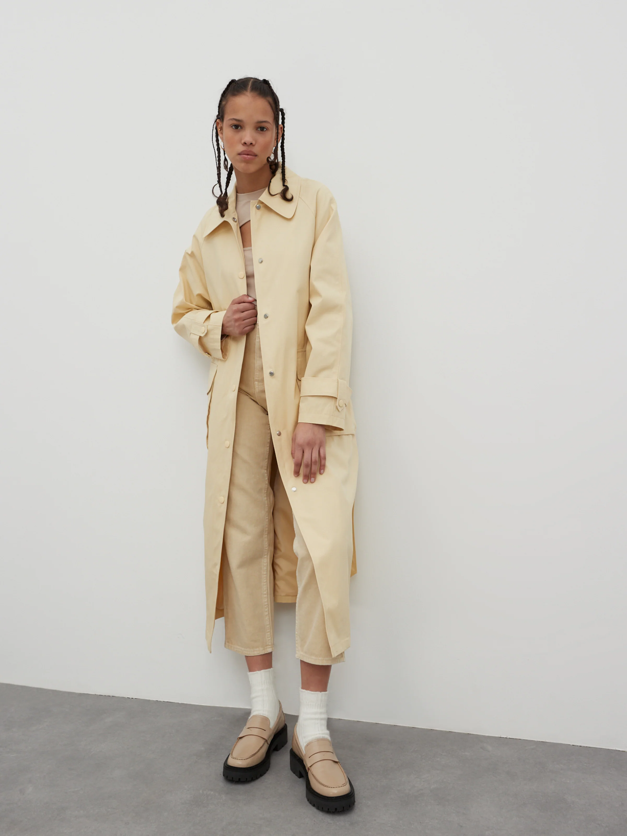 EDITED Ανοιξιάτικο και φθινοπωρινό παλτό 'Noorie' κρεμ