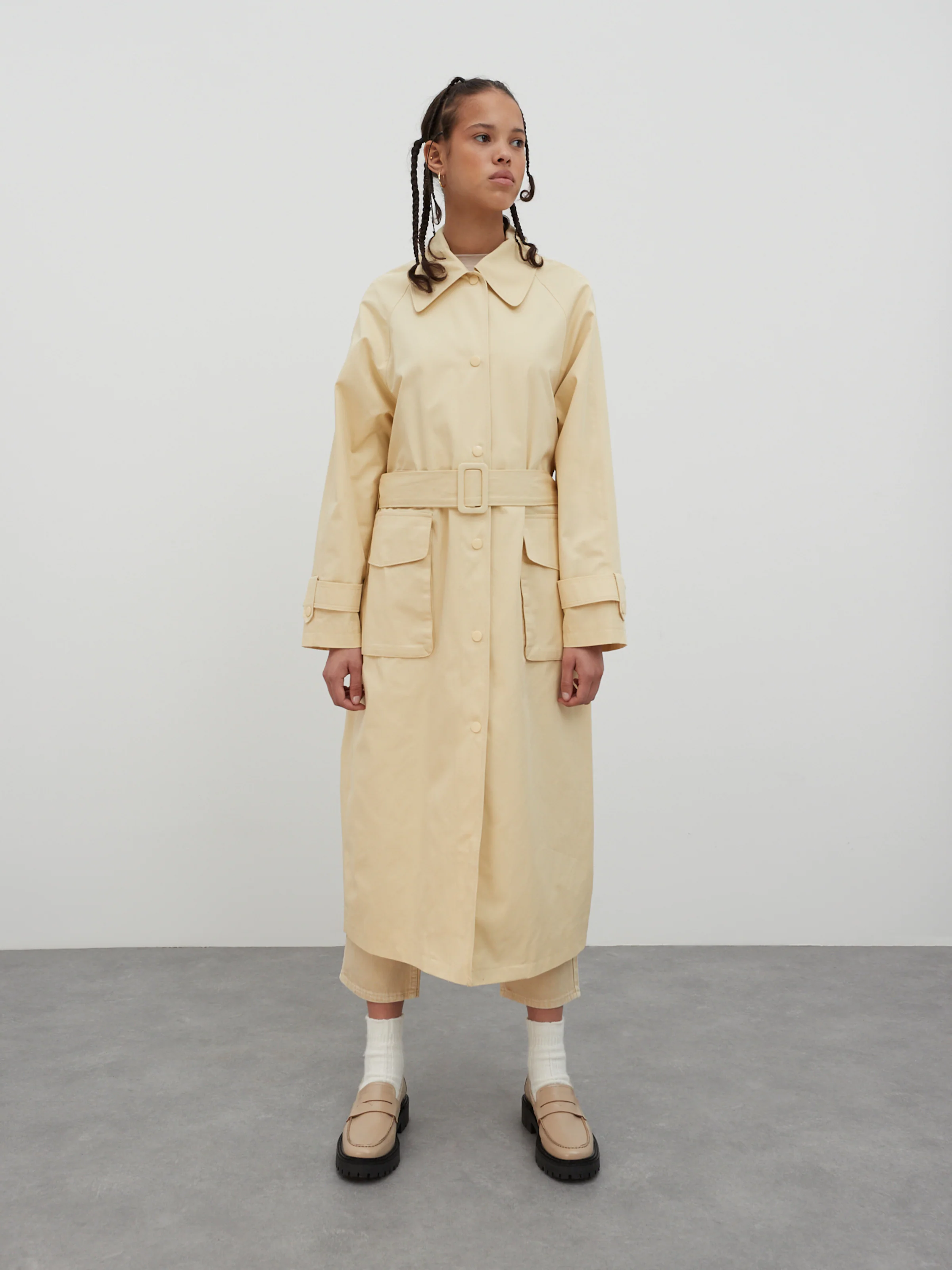 EDITED Ανοιξιάτικο και φθινοπωρινό παλτό 'Noorie' κρεμ