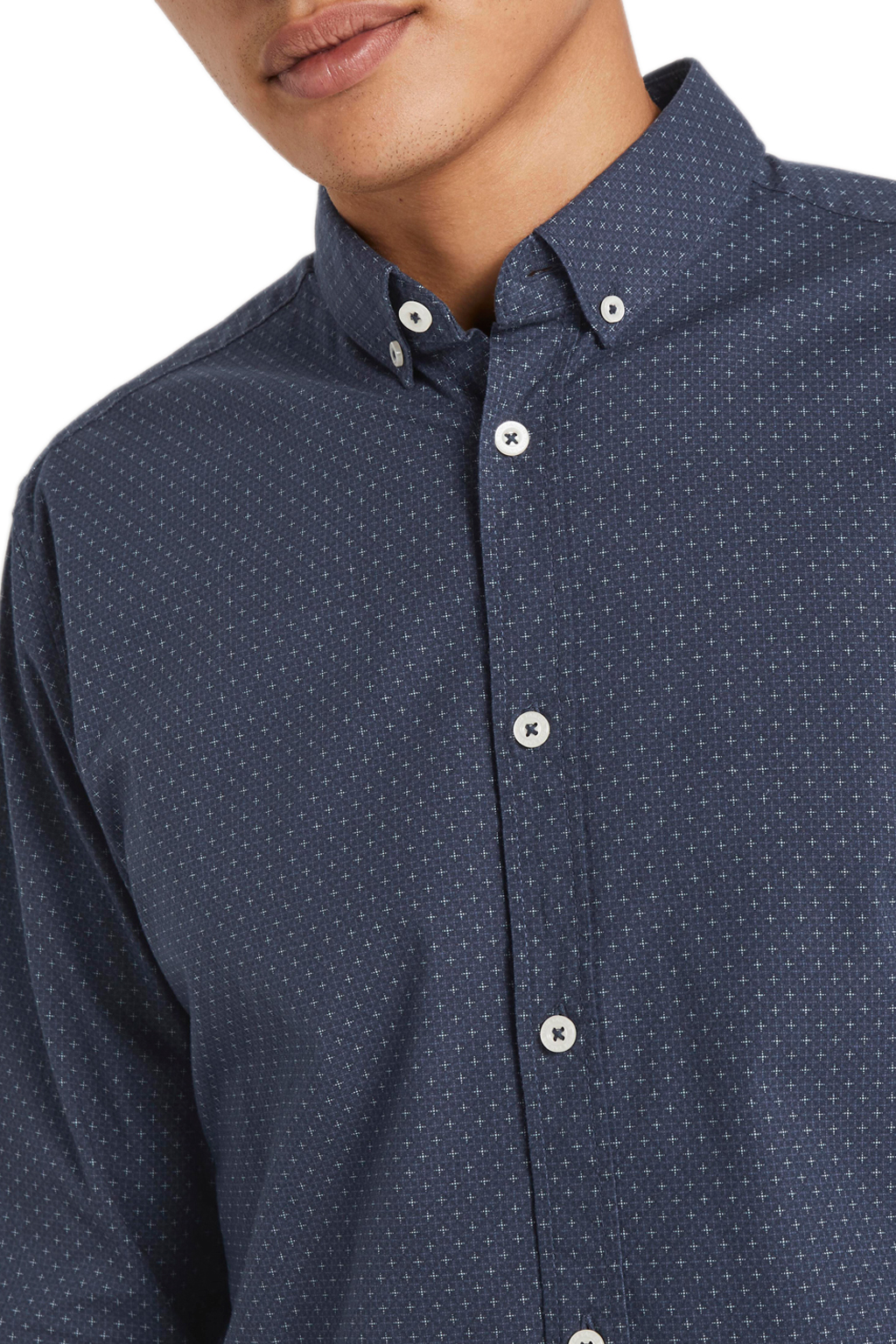 TOM TAILOR PATTERNED STRETCH ΠΟΥΚΑΜΙΣΟ ΑΝΔΡIKO 1021064-24486