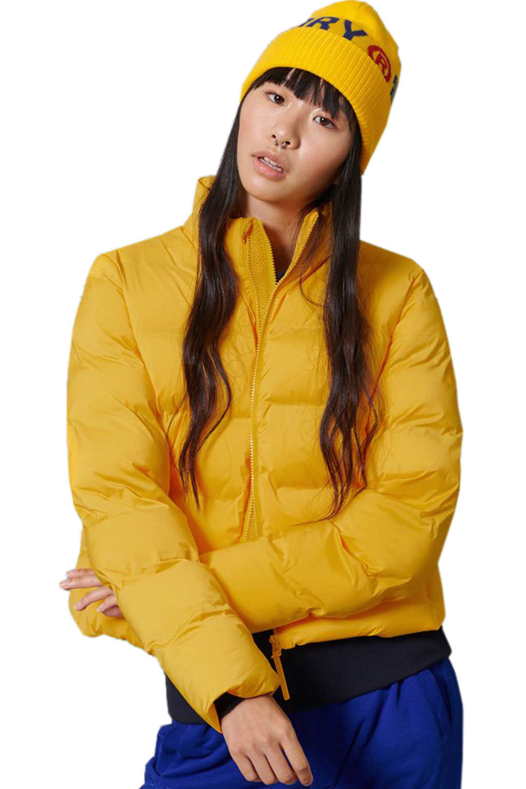 SUPERDRY SPORT CROP PUFFER ΜΠΟΥΦΑΝ ΓΥΝΑΙΚΕΙΟ WS310271A-K1K