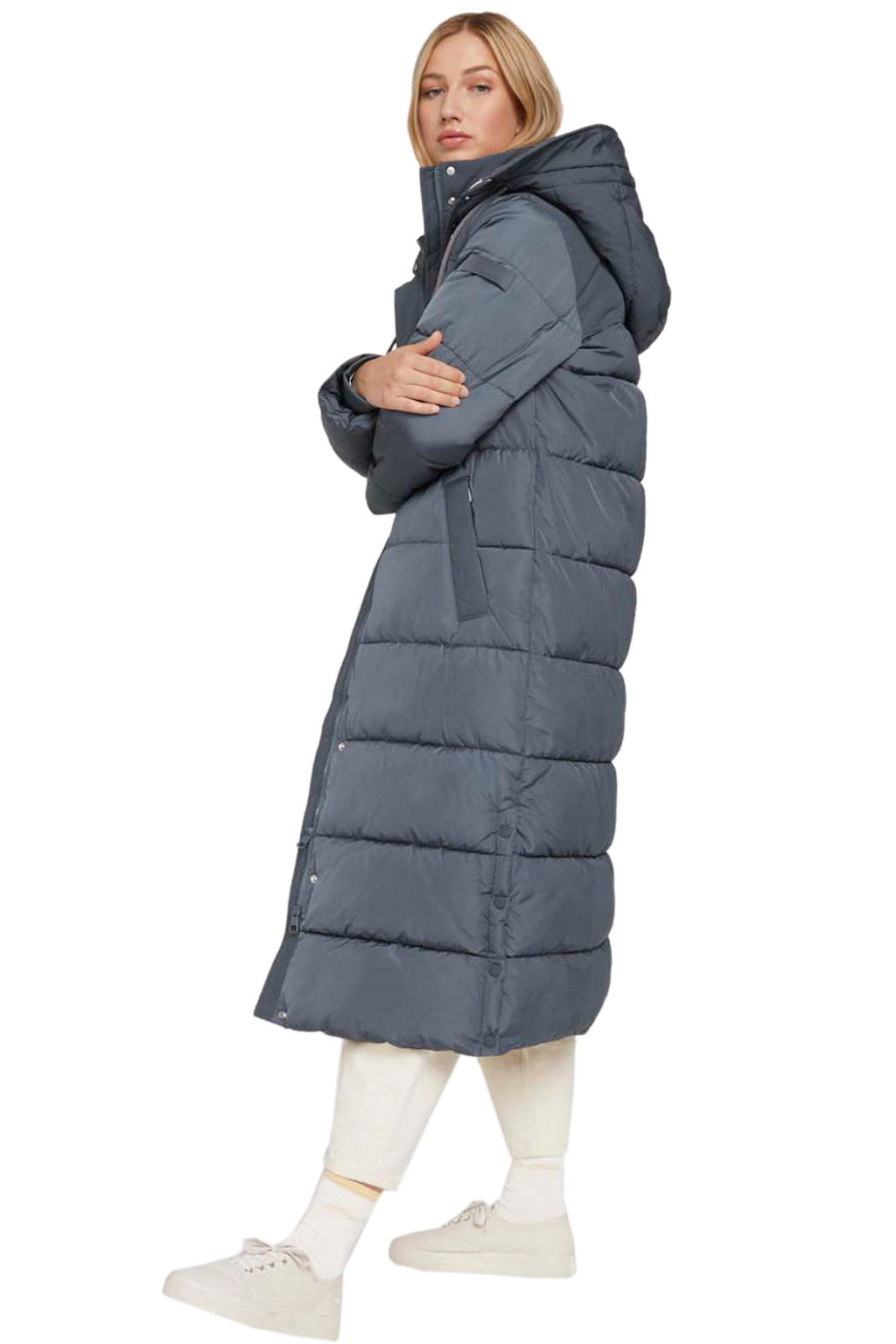TOM TAILOR ΜΑΚΡΥ PUFFER ΜΠΟΥΦΑΝ ΓΥΝΑΙΚEIO 1027048-27604