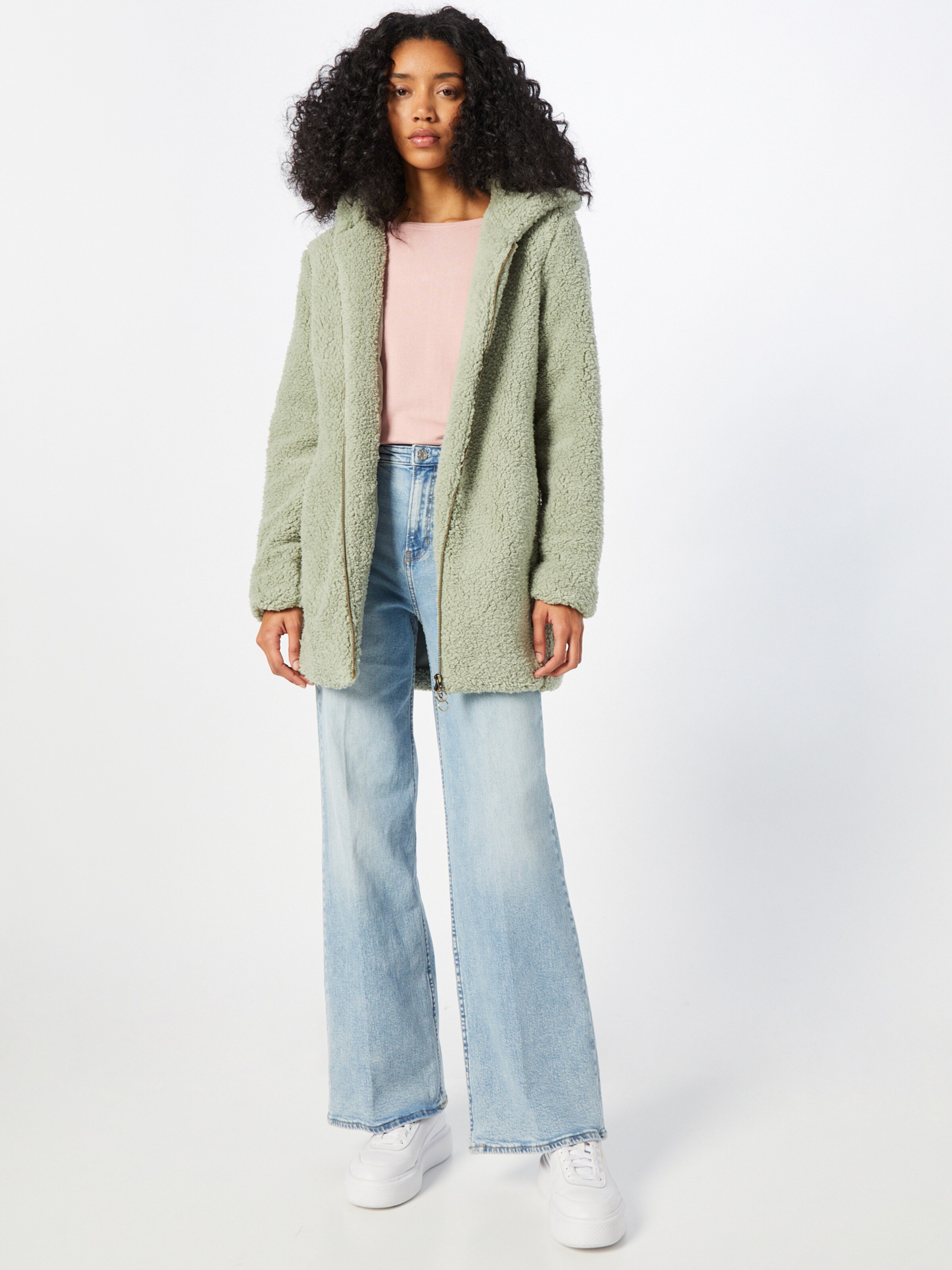 Urban Classics Ανοιξιάτικο και φθινοπωρινό παλτό πράσινο παστέλ