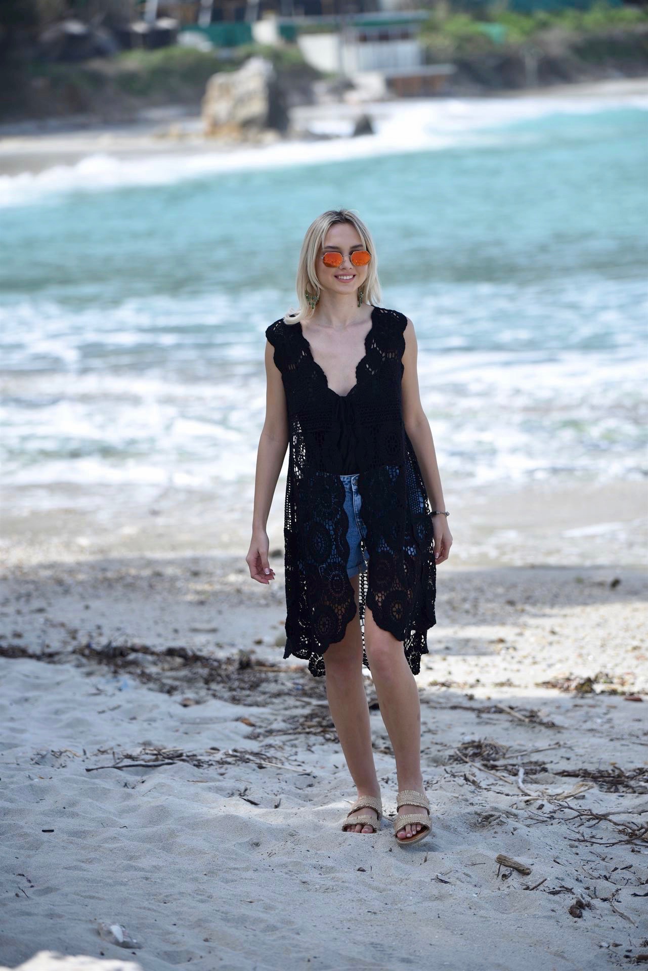 Πλεκτό Κιμονό Ασύμετρο "Aegina"