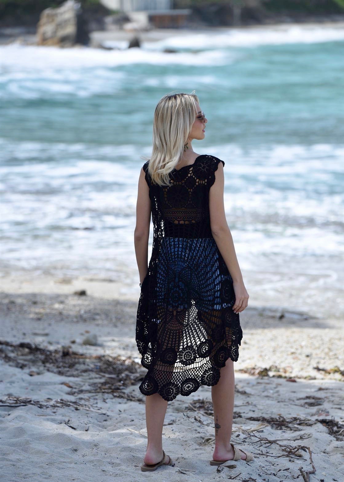 Πλεκτό Κιμονό Ασύμετρο "Aegina"