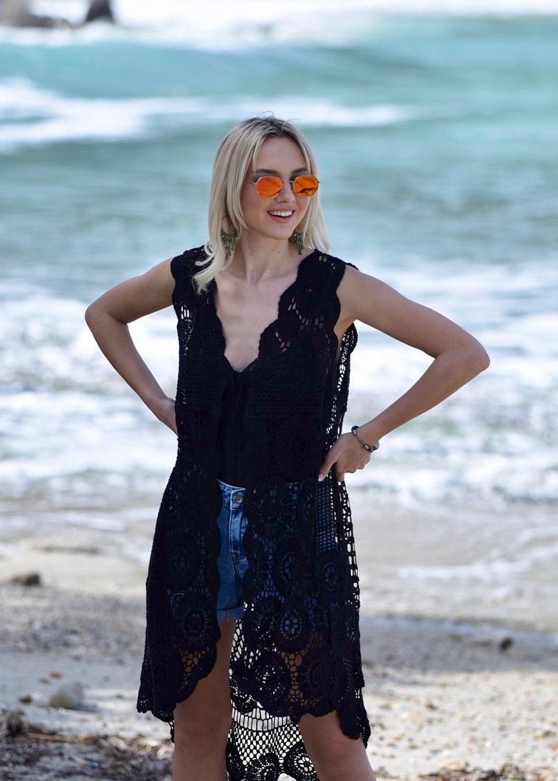 Πλεκτό Κιμονό Ασύμετρο "Aegina"