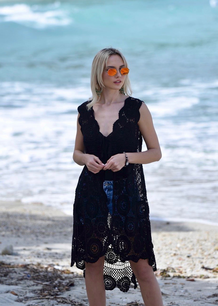 Πλεκτό Κιμονό Ασύμετρο "Aegina"