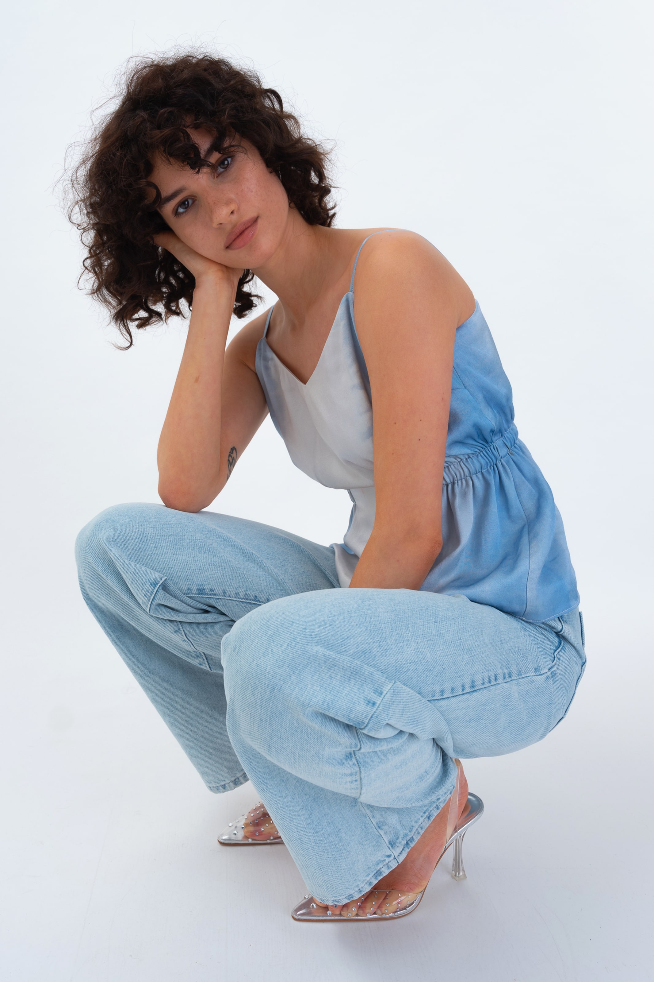 Aligne Τοπ 'Ferryn' μπλε / λευκό