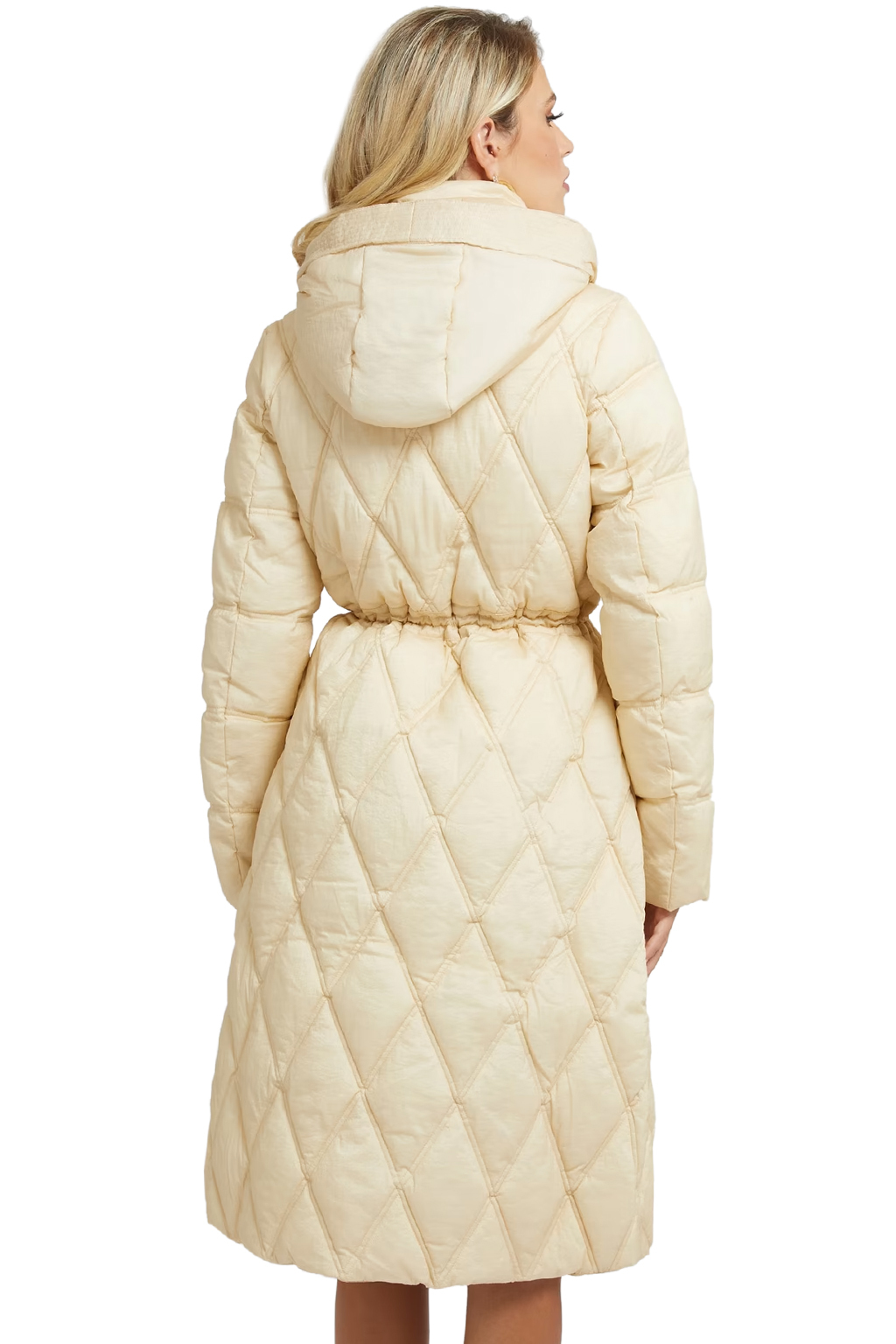 GUESS 'LUCILLE' ΜΑΚΡΥ PUFFER ΜΠΟΥΦΑΝ ΓΥΝΑΙΚEIO W2BL57WEX20-G1M5