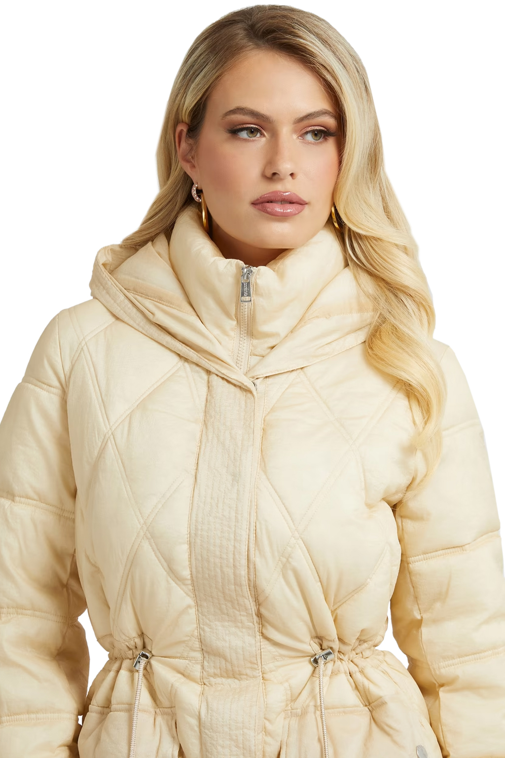 GUESS 'LUCILLE' ΜΑΚΡΥ PUFFER ΜΠΟΥΦΑΝ ΓΥΝΑΙΚEIO W2BL57WEX20-G1M5