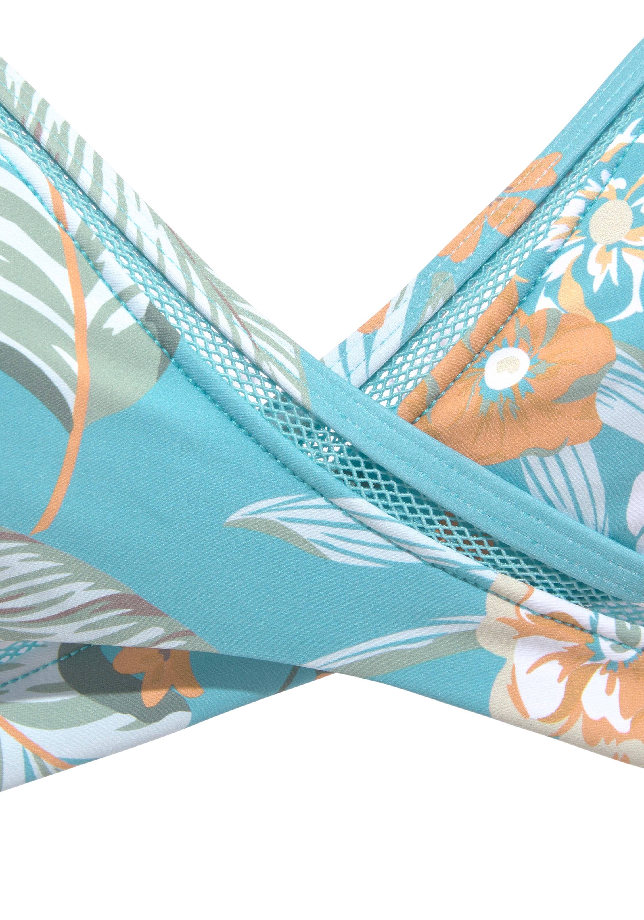 SUNSEEKER Τοπ μπικίνι 'Suva' γαλάζιο / πορτοκαλί