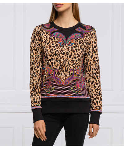 topshop leopard print sweatshirt