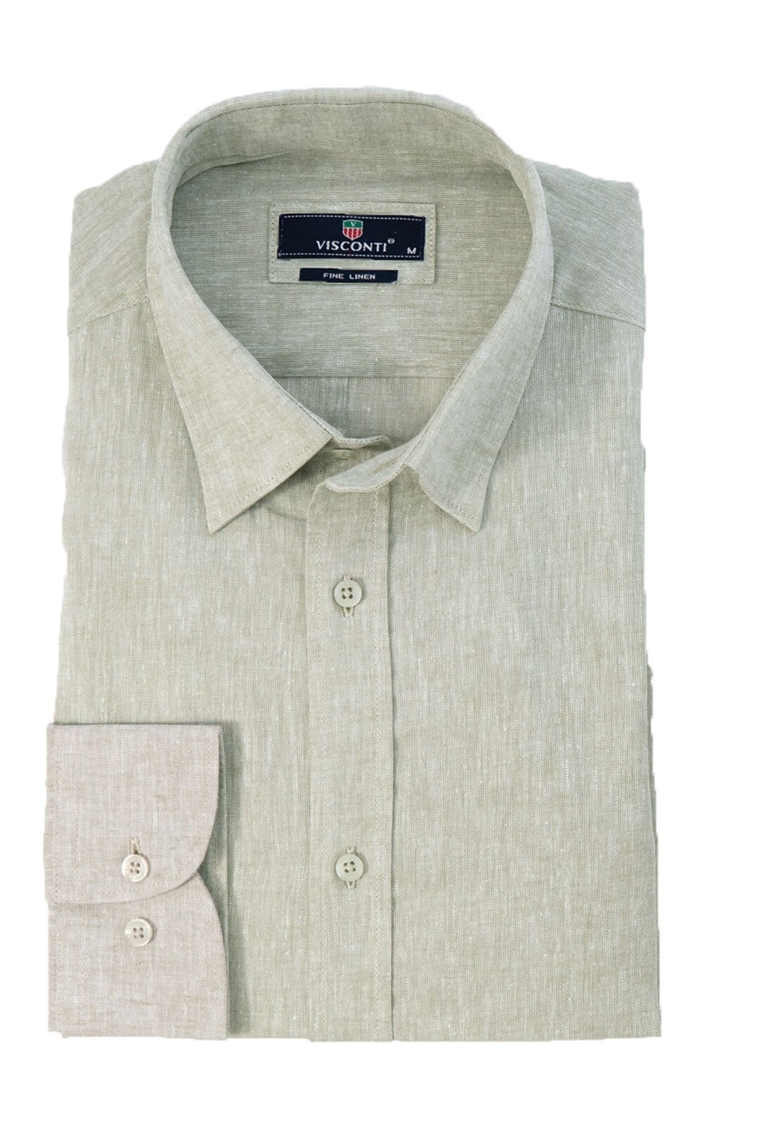 Visconti - 2751-3 - Light Green - Regular Fit - Linen - Πουκάμισο