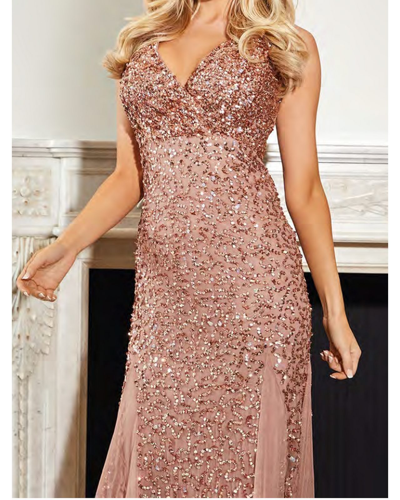 SISTAGLAM Rose Gold Sequin    /GOLD - GLAMI.gr