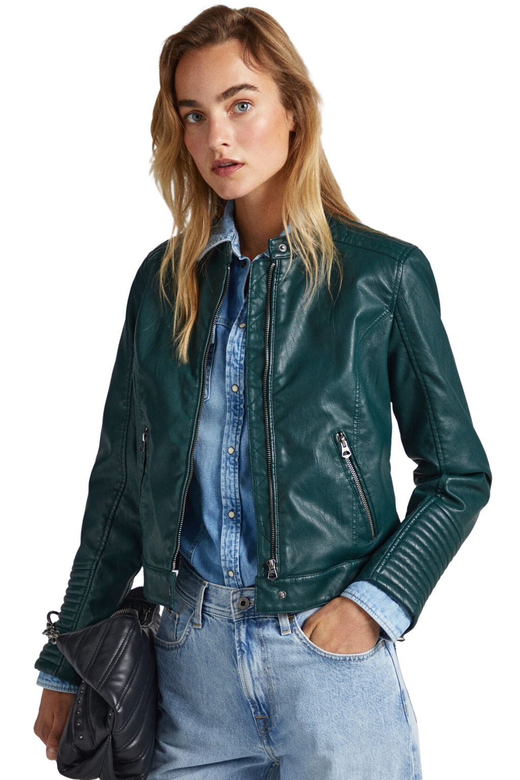 PEPE JEANS 'NICOLE' BIKER JACKET ΓΥΝΑΙΚEIO PL402280-692